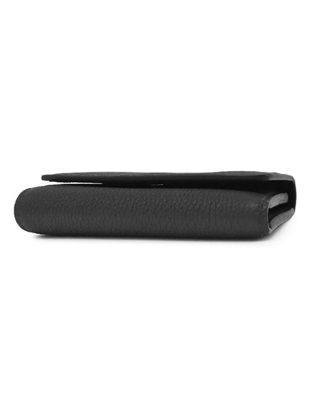 Louis Vuitton Trifold Wallet Victor Calf Wax Leather Noir Silver Black Compact